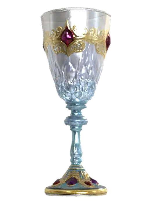 3D model for Ornate glass Victorian goblet, Fantasy, Gemstone, Highly Detailed, Ultra Realistic
