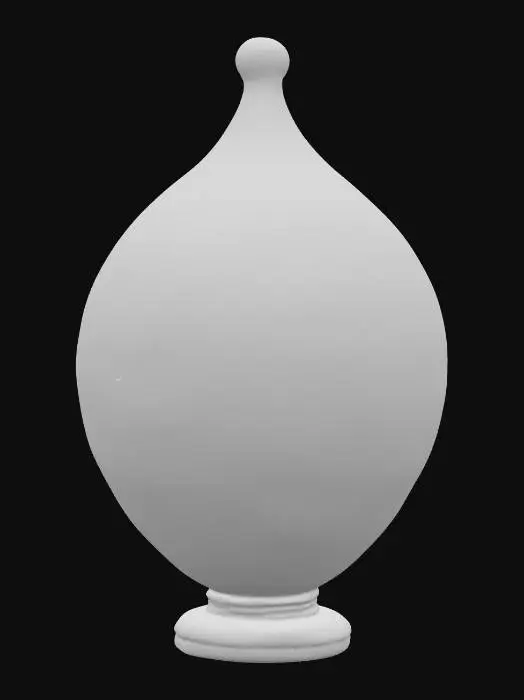 3D model for polished carnival glass sculpture