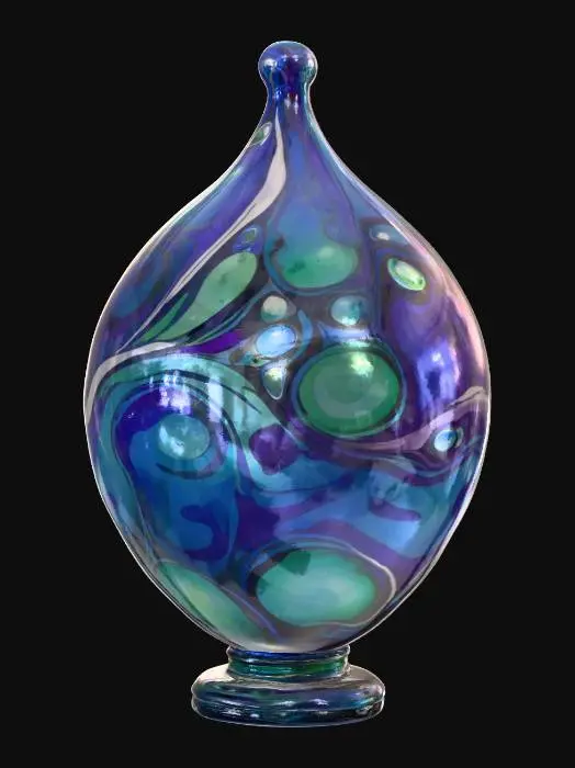 3D model for polished carnival glass sculpture