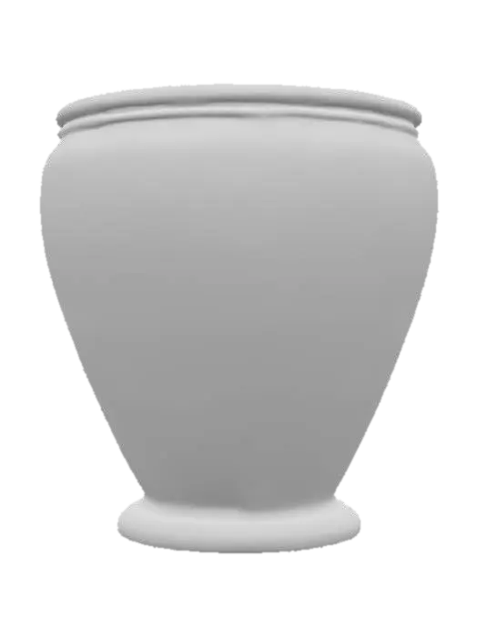 3D model for high gloss colorful pottery planter