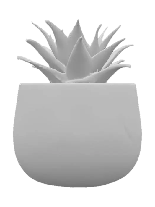 3D model for high gloss colorful pottery planter