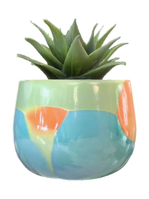3D model for high gloss colorful pottery planter