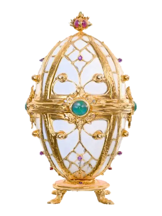 Fabergé style egg - Faberge 3D model, vytvořený pomocí AI
