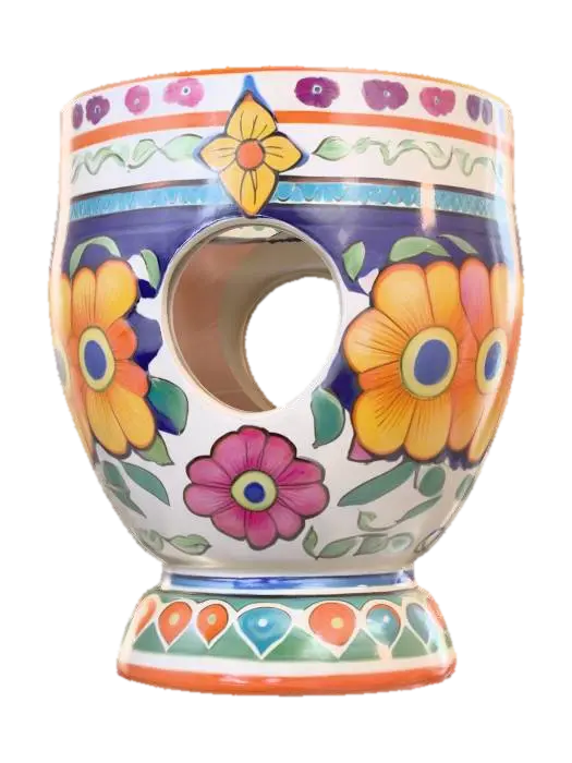3D model for hand painted glossy pottery planter