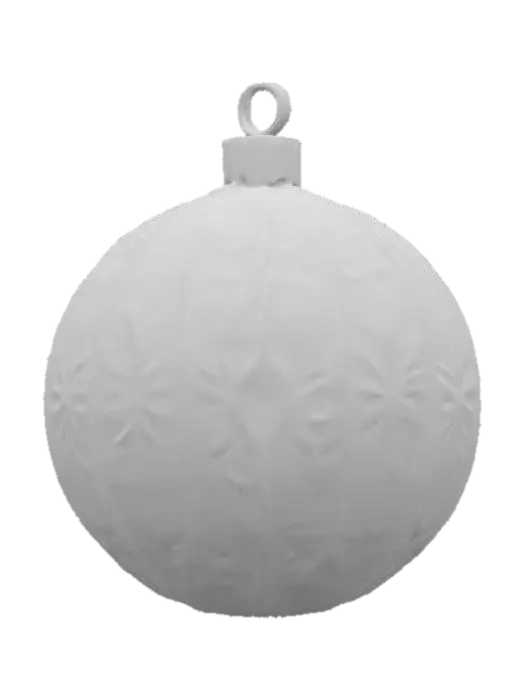 3D model for Vintage Christmas ornament in pale pink and pale green and pale blue and pale yellow