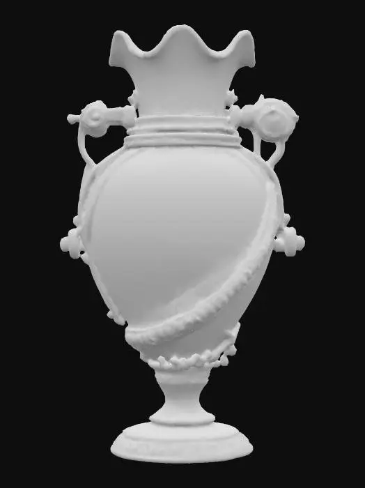 3D model for steampunk vase, carnival glass