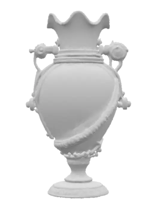 3D model for steampunk vase, carnival glass