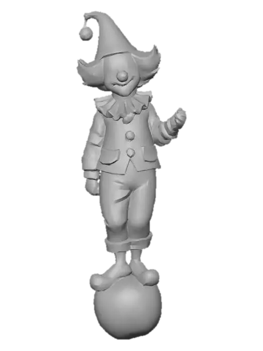 3D model for Clown on a Colorful Ball