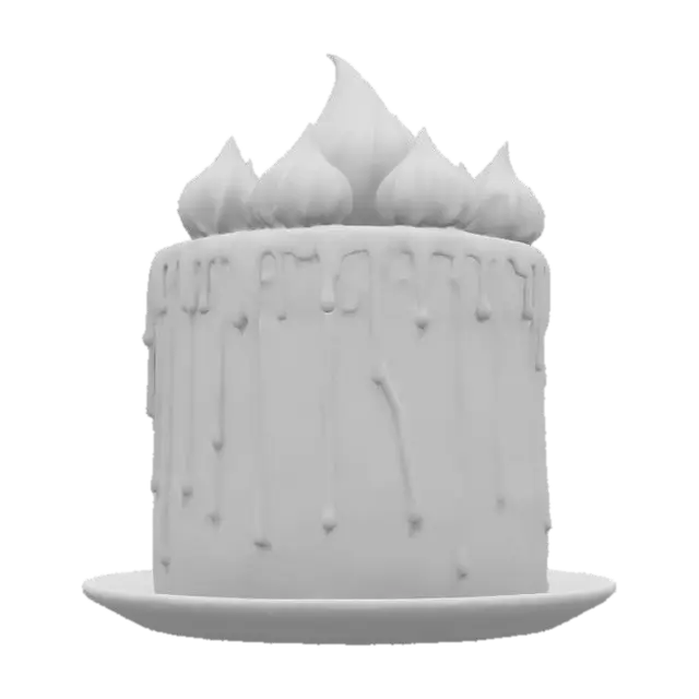 3D model for Rainbow Delight Cake