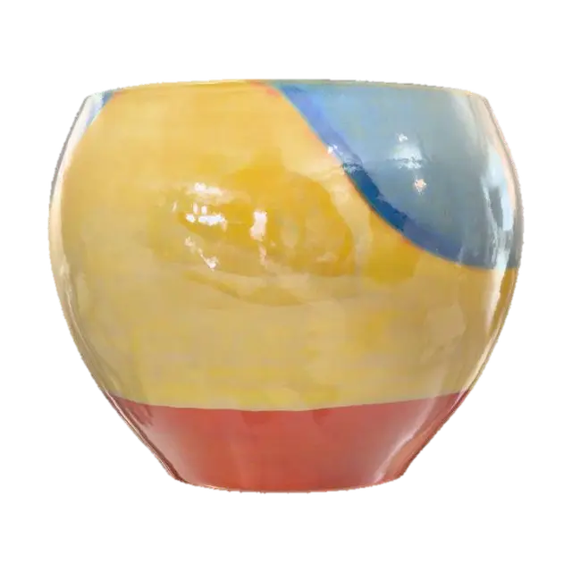 3D model for high gloss colorful pottery planter