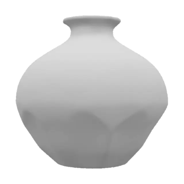 3D model for high gloss colorful pottery