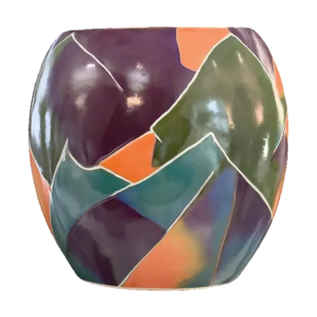3D model for high gloss colorful pottery planter