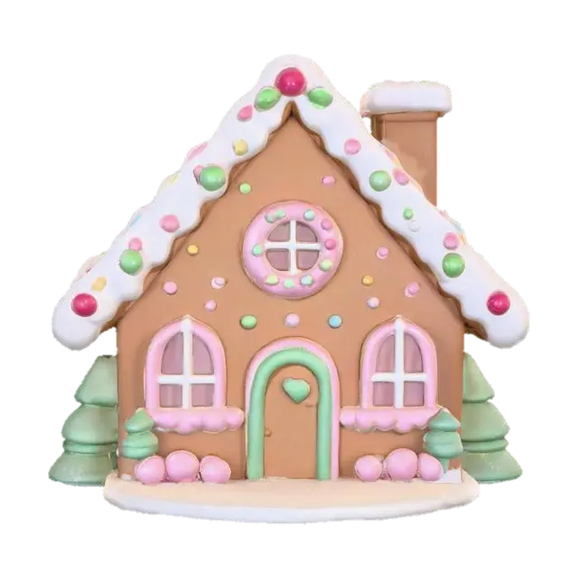 Gingerbread Cottage 3D model, vytvořený pomocí AI