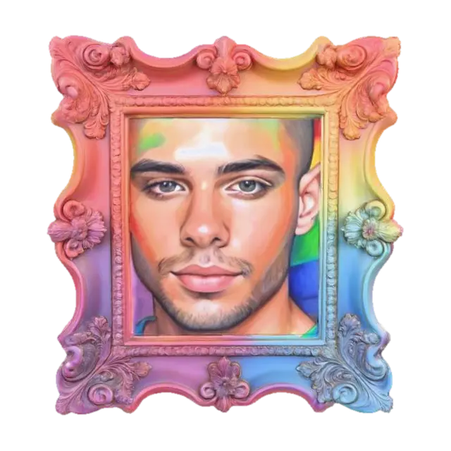 3D model for rainbow picture frame