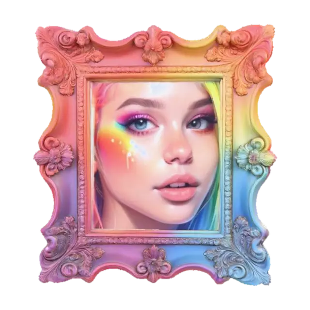 3D model for rainbow picture frame