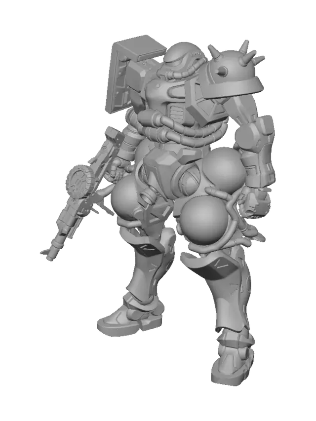 3D model for Zaku gundam standing