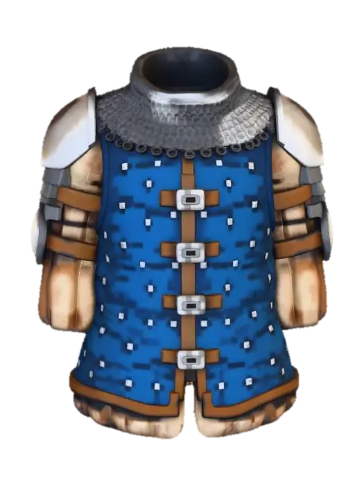 Blue Fur-Trimmed Doublet - Top 3D model, vytvořený pomocí AI
