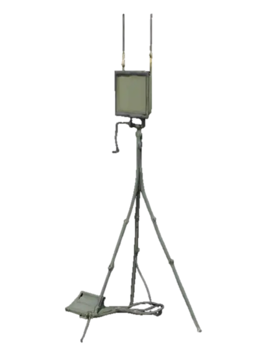 Radar System on Tripod - Detection 3D model, vytvořený pomocí AI