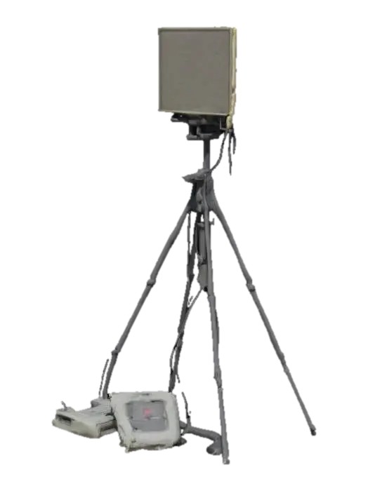 Radar System on Tripod - Detection 3D model, vytvořený pomocí AI