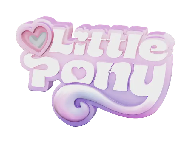 Realistic My Little Pony 3D model, vytvořený pomocí AI