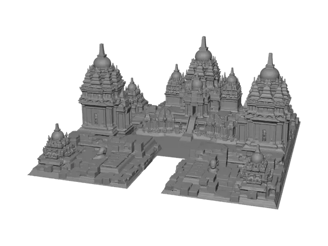 3D model for Sunset over Angkor Temple Complex