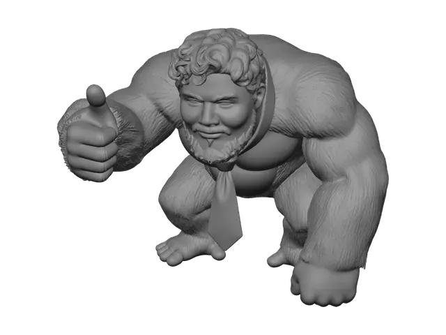 3D model for Donkey Kong in a Tie