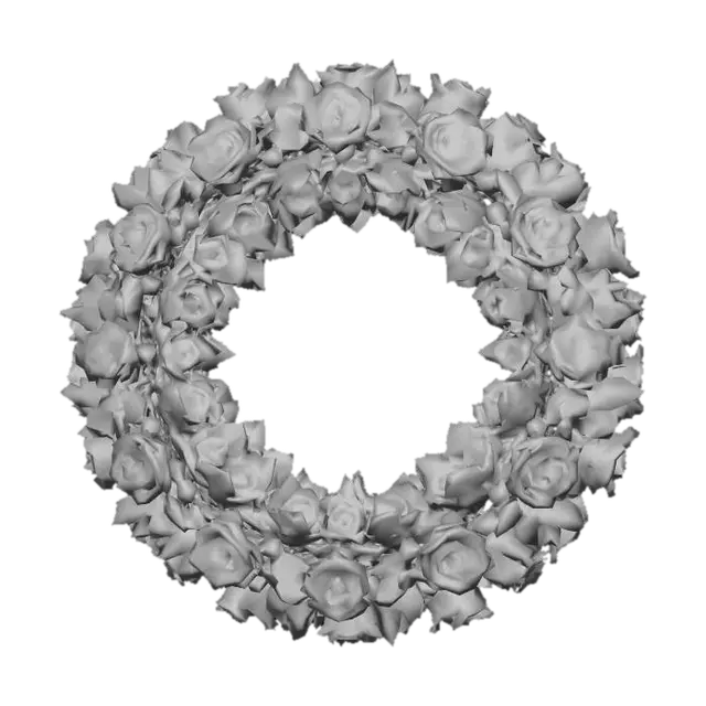 3D model for Generate a rose wreath