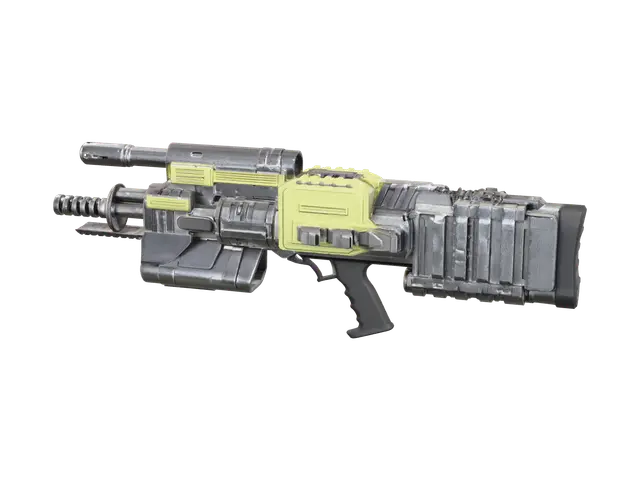 Low-Poly Hand Holding Gun 3D model, vytvořený pomocí AI
