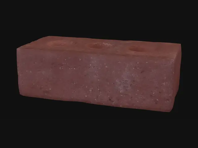 3D model for Three-hole red brick