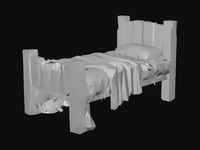 3D model for Rustic Hay Bed