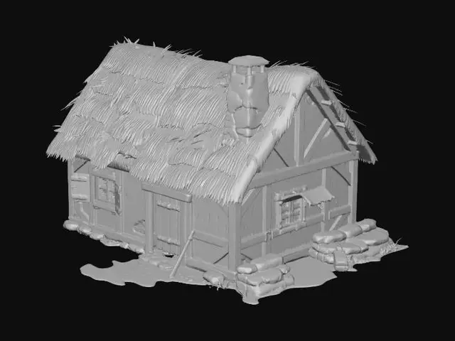 3D model for medieval farmer's house