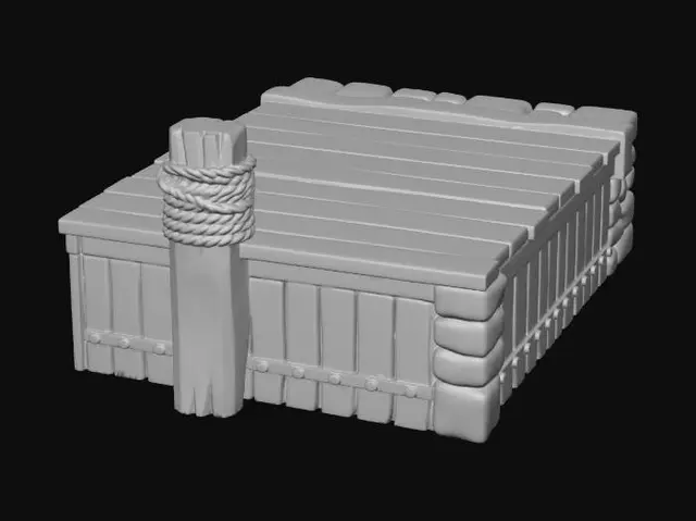3D model for medieval harbor waterfront