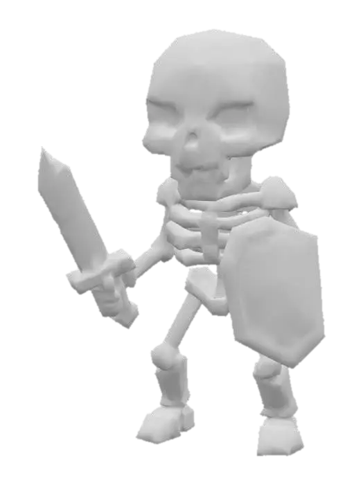 3D model for Skeleton Warrior