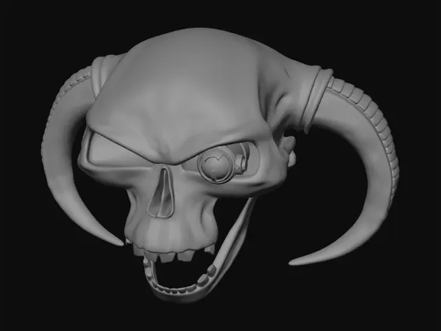 3D model for Crimson-Eyed Skull