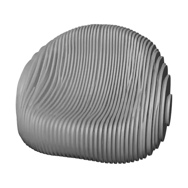 3D model for Ripple Cocoon Chair