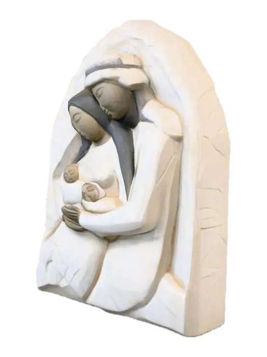 Holy Family Carving - Joseph 3D model, vytvořený pomocí AI