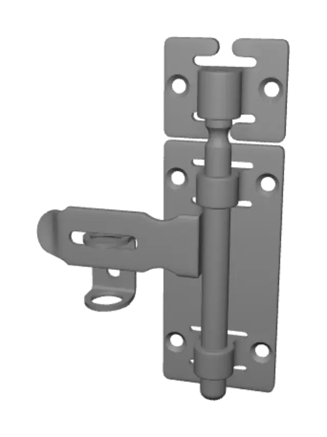 3D model for Door hinge with latch