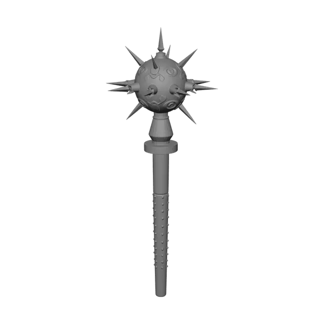 3D model for Stylized Morning Star Weapon