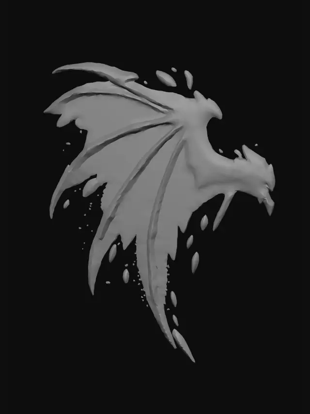3D model for Crystalwing Dragon