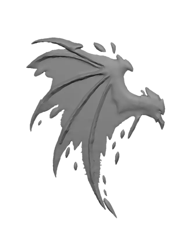 3D model for Crystalwing Dragon