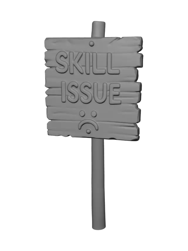 3D model for Skill Issue