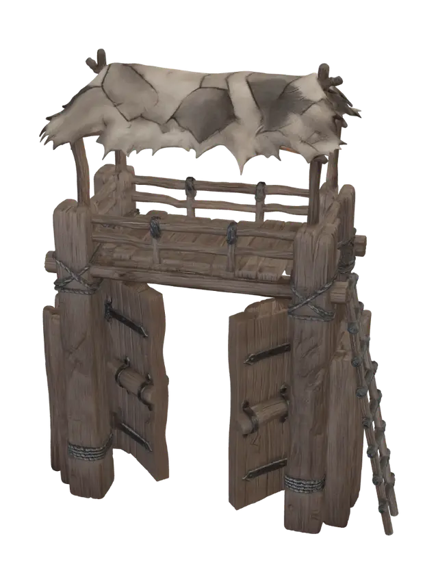 3D model for Wooden Outpost