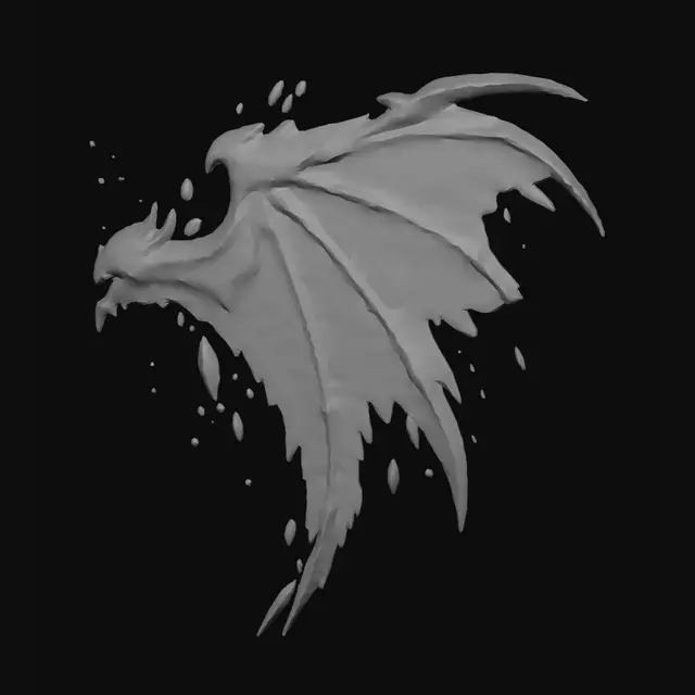 3D model for Crystalwing Dragon