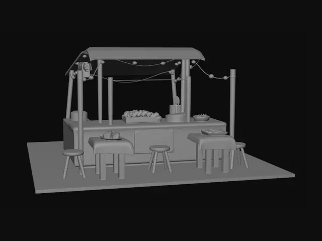 3D model for Taquería Los 3 Reyes