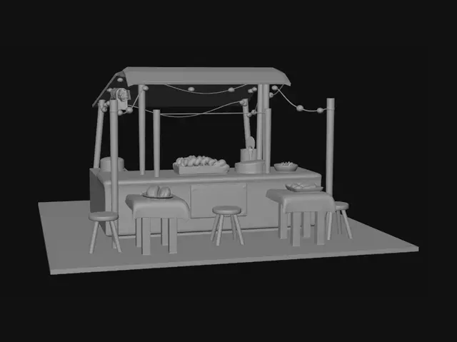 3D model for Taquería Los 3 Reyes
