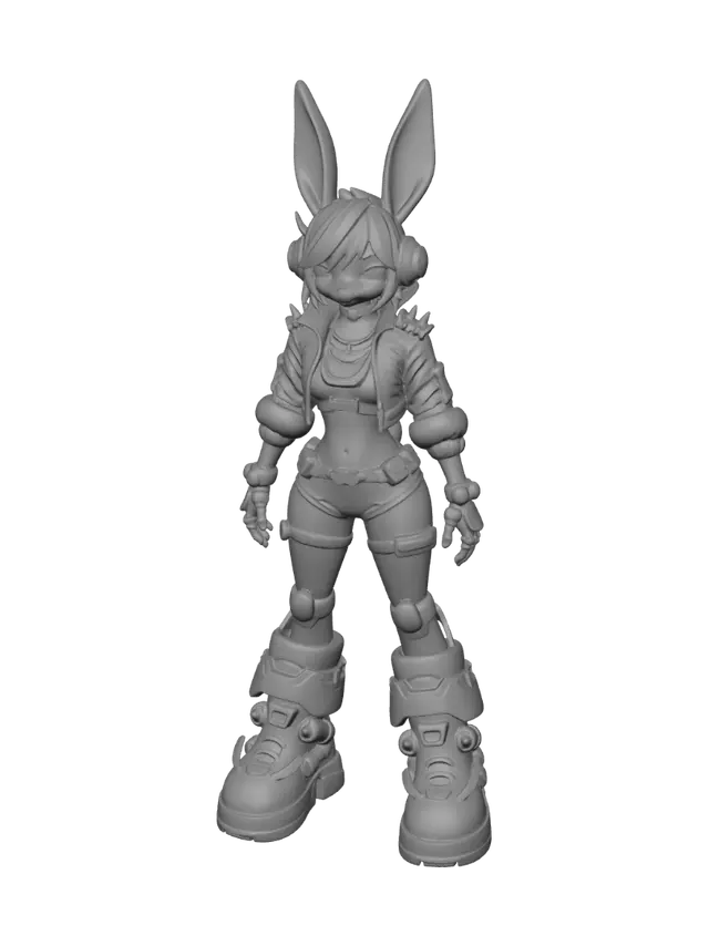 3D model for Nocturne Bunny Knight