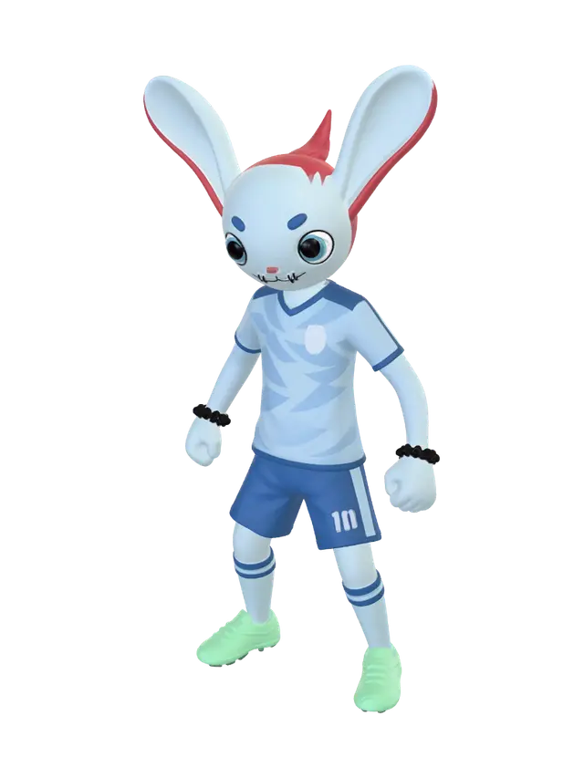3D model for Soccer Bunny