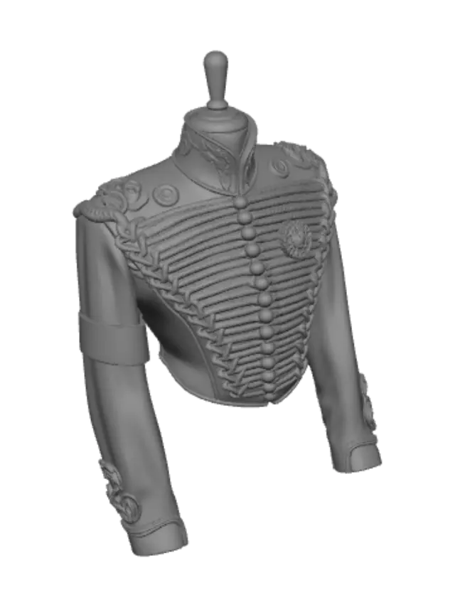 3D model for Midnight Hussar Parade Jacket