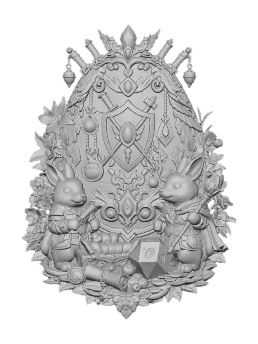 3D model for Rabbit Knights and the Sapphire Shield, #EasterEgg2026#