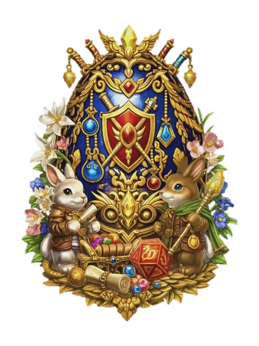 3D model for Rabbit Knights and the Sapphire Shield, #EasterEgg2026#